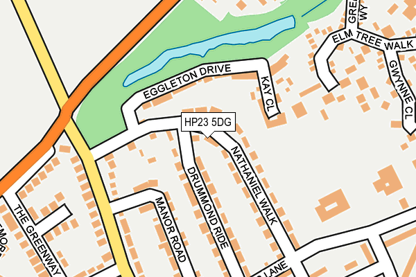 HP23 5DG map - OS OpenMap – Local (Ordnance Survey)