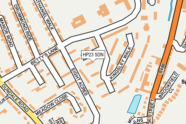 HP23 5DN map - OS OpenMap – Local (Ordnance Survey)