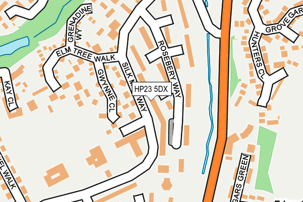 HP23 5DX map - OS OpenMap – Local (Ordnance Survey)