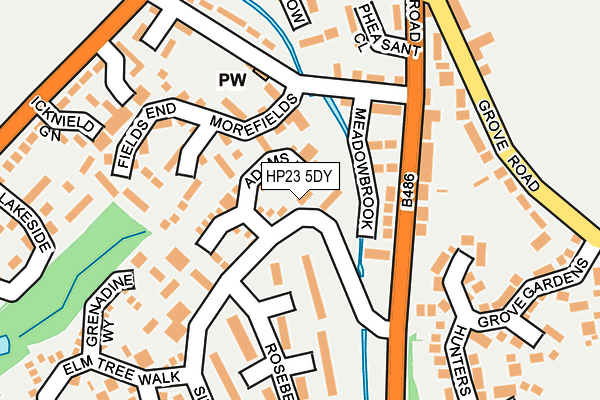 HP23 5DY map - OS OpenMap – Local (Ordnance Survey)