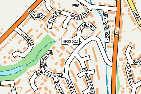 HP23 5DZ map - OS OpenMap – Local (Ordnance Survey)