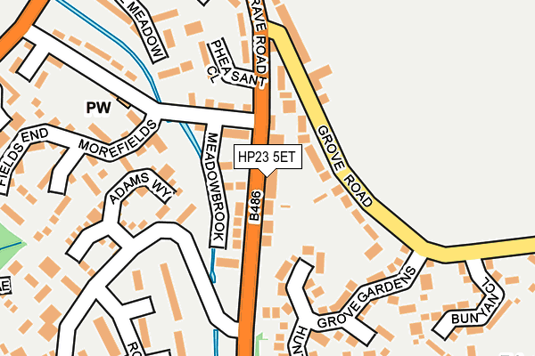 HP23 5ET map - OS OpenMap – Local (Ordnance Survey)