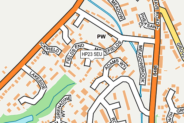 HP23 5EU map - OS OpenMap – Local (Ordnance Survey)