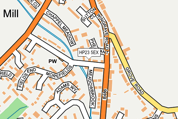 HP23 5EX map - OS OpenMap – Local (Ordnance Survey)