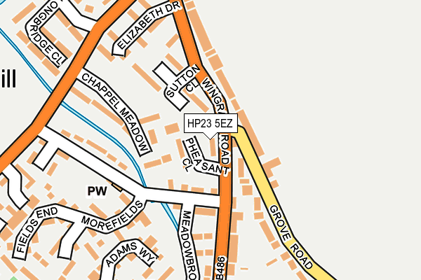 HP23 5EZ map - OS OpenMap – Local (Ordnance Survey)