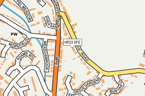 HP23 5FE map - OS OpenMap – Local (Ordnance Survey)