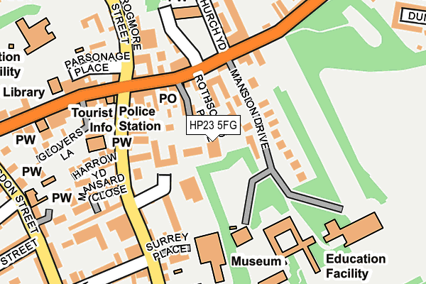 HP23 5FG map - OS OpenMap – Local (Ordnance Survey)