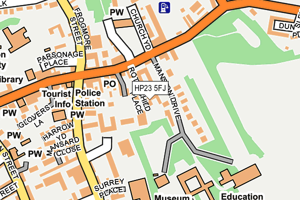 HP23 5FJ map - OS OpenMap – Local (Ordnance Survey)