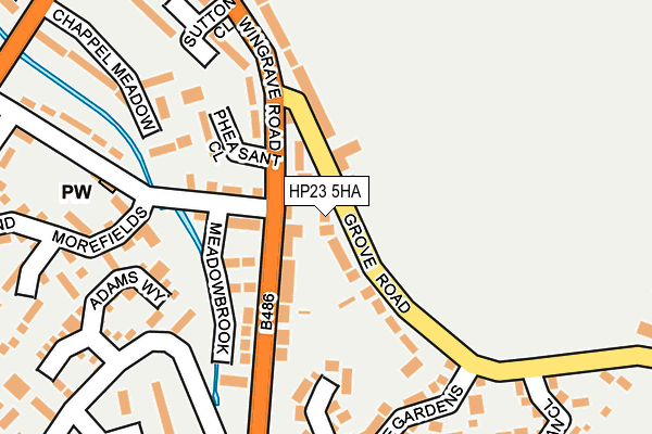 HP23 5HA map - OS OpenMap – Local (Ordnance Survey)