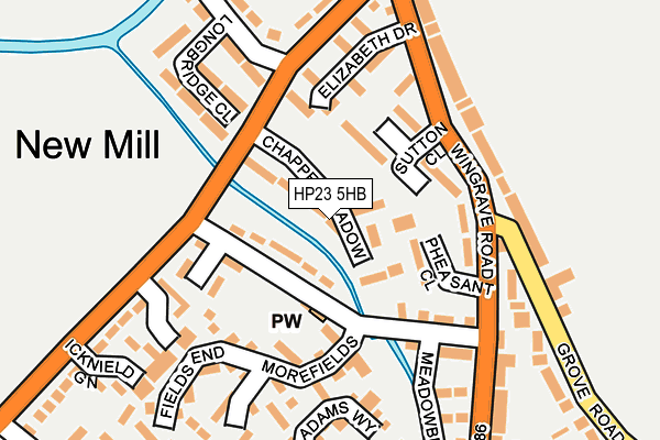 HP23 5HB map - OS OpenMap – Local (Ordnance Survey)