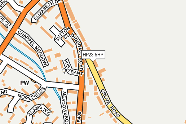 HP23 5HP map - OS OpenMap – Local (Ordnance Survey)