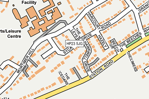 HP23 5JG map - OS OpenMap – Local (Ordnance Survey)