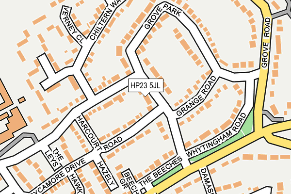 HP23 5JL map - OS OpenMap – Local (Ordnance Survey)