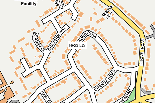 HP23 5JS map - OS OpenMap – Local (Ordnance Survey)