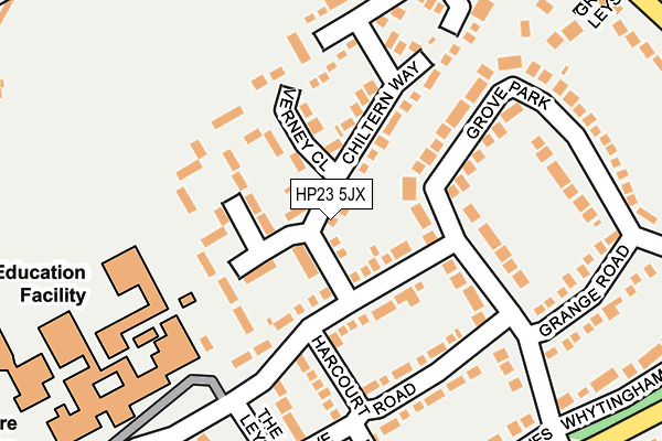 HP23 5JX map - OS OpenMap – Local (Ordnance Survey)