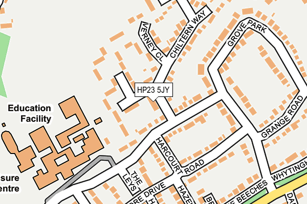 HP23 5JY map - OS OpenMap – Local (Ordnance Survey)
