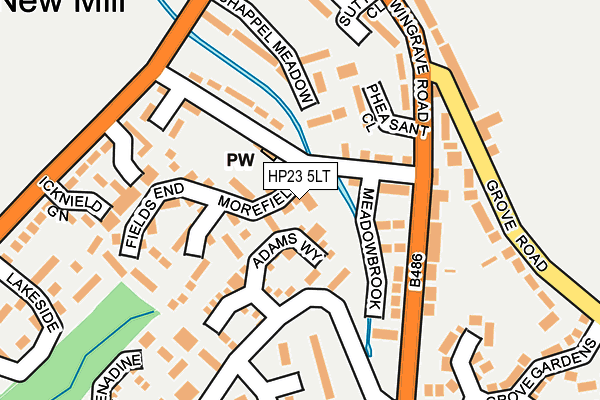 HP23 5LT map - OS OpenMap – Local (Ordnance Survey)