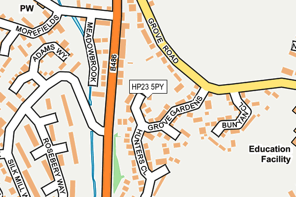 HP23 5PY map - OS OpenMap – Local (Ordnance Survey)