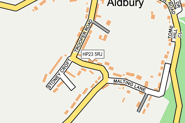 HP23 5RJ map - OS OpenMap – Local (Ordnance Survey)