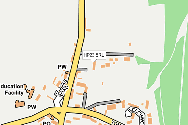HP23 5RU map - OS OpenMap – Local (Ordnance Survey)