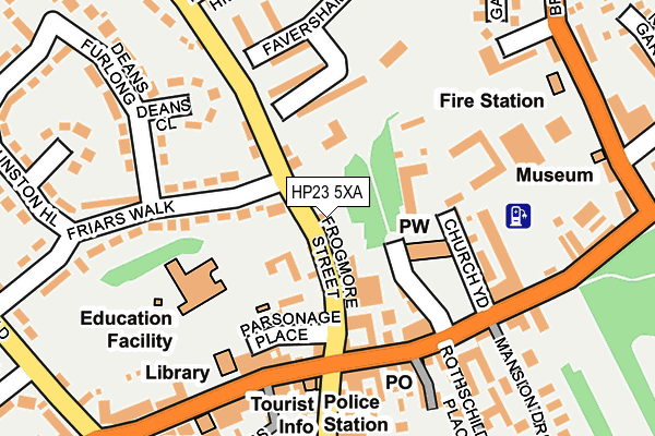 HP23 5XA map - OS OpenMap – Local (Ordnance Survey)
