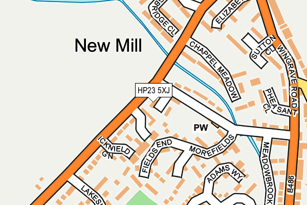 HP23 5XJ map - OS OpenMap – Local (Ordnance Survey)