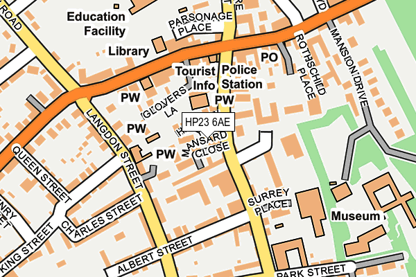 HP23 6AE map - OS OpenMap – Local (Ordnance Survey)