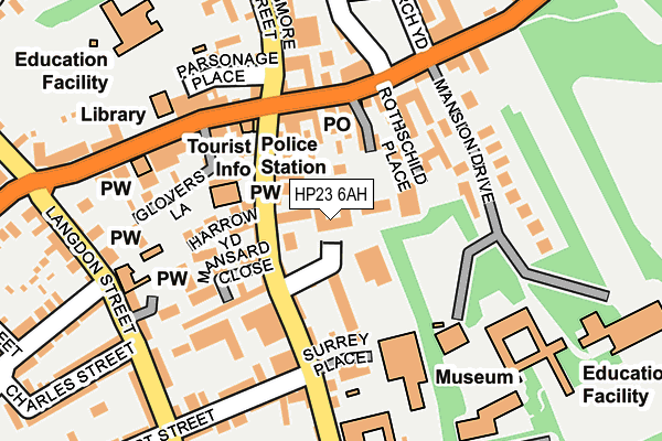 HP23 6AH map - OS OpenMap – Local (Ordnance Survey)