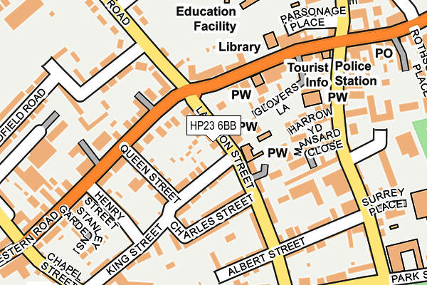 HP23 6BB map - OS OpenMap – Local (Ordnance Survey)