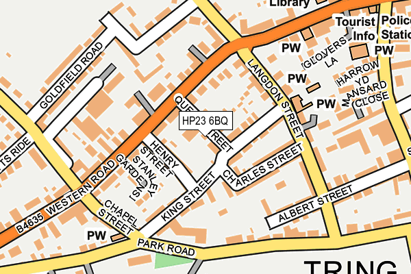 HP23 6BQ map - OS OpenMap – Local (Ordnance Survey)