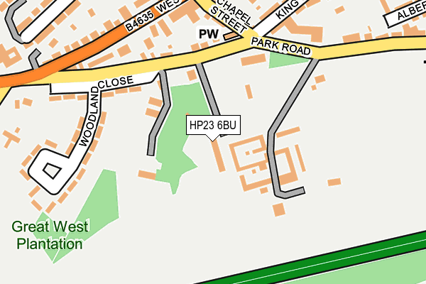 HP23 6BU map - OS OpenMap – Local (Ordnance Survey)
