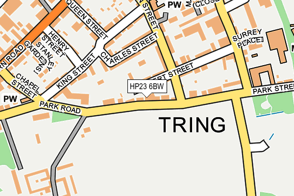 HP23 6BW map - OS OpenMap – Local (Ordnance Survey)