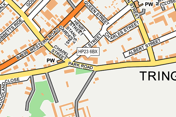 HP23 6BX map - OS OpenMap – Local (Ordnance Survey)