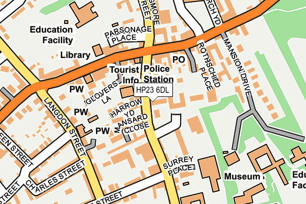 HP23 6DL map - OS OpenMap – Local (Ordnance Survey)