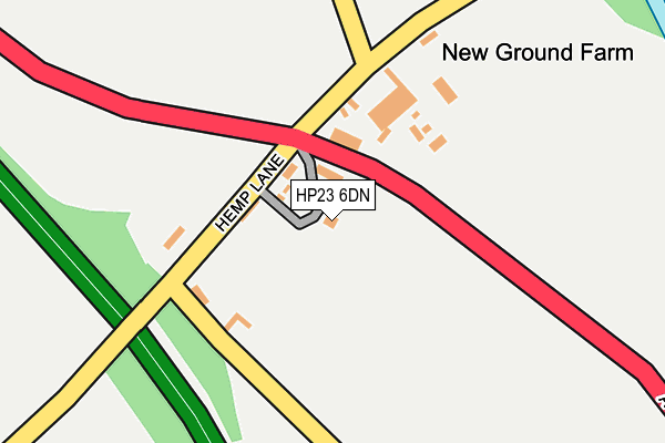 HP23 6DN map - OS OpenMap – Local (Ordnance Survey)