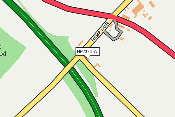 HP23 6DW map - OS OpenMap – Local (Ordnance Survey)