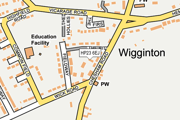 HP23 6EJ map - OS OpenMap – Local (Ordnance Survey)