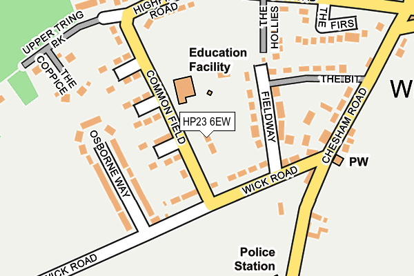 HP23 6EW map - OS OpenMap – Local (Ordnance Survey)