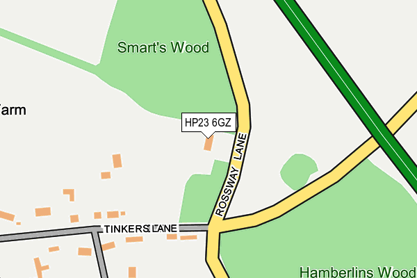 HP23 6GZ map - OS OpenMap – Local (Ordnance Survey)