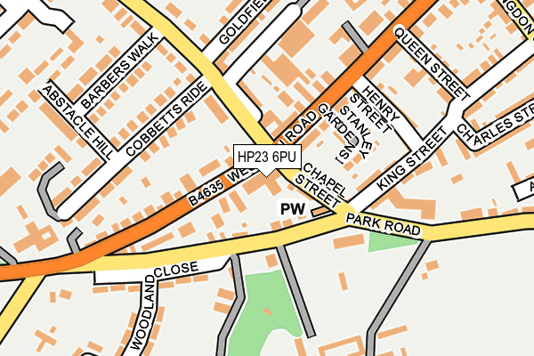 HP23 6PU map - OS OpenMap – Local (Ordnance Survey)