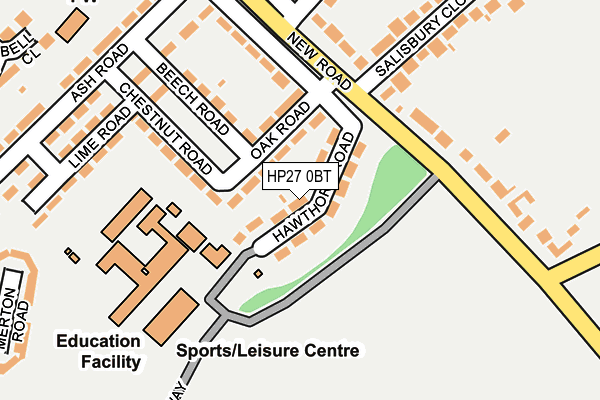 HP27 0BT map - OS OpenMap – Local (Ordnance Survey)