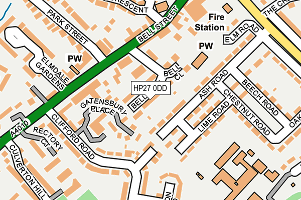 HP27 0DD map - OS OpenMap – Local (Ordnance Survey)