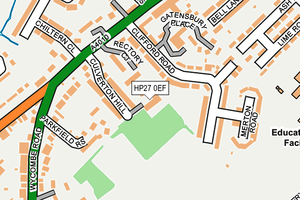 HP27 0EF map - OS OpenMap – Local (Ordnance Survey)