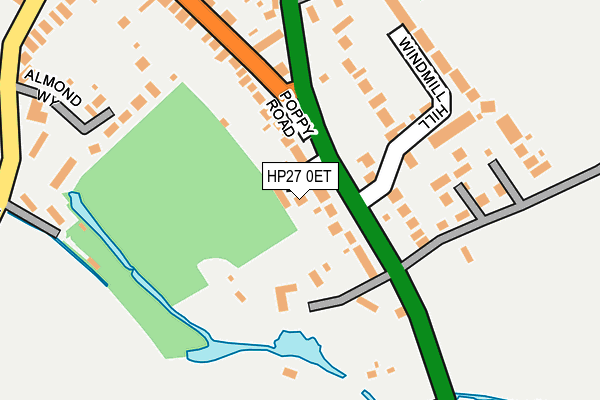 HP27 0ET map - OS OpenMap – Local (Ordnance Survey)