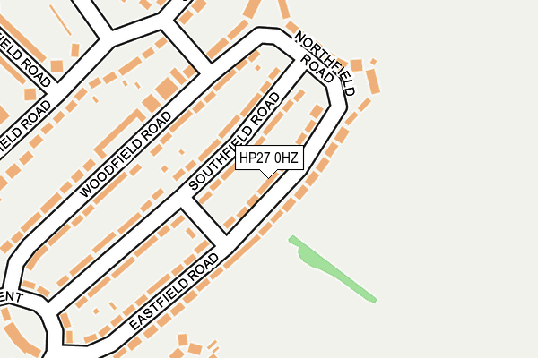 HP27 0HZ map - OS OpenMap – Local (Ordnance Survey)