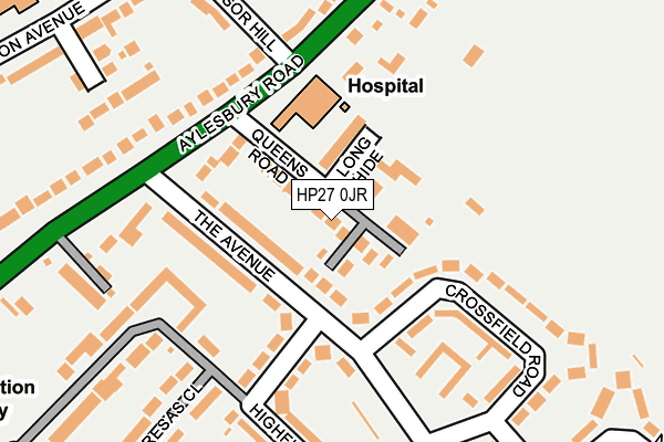 HP27 0JR map - OS OpenMap – Local (Ordnance Survey)