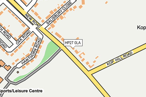 HP27 0LA map - OS OpenMap – Local (Ordnance Survey)