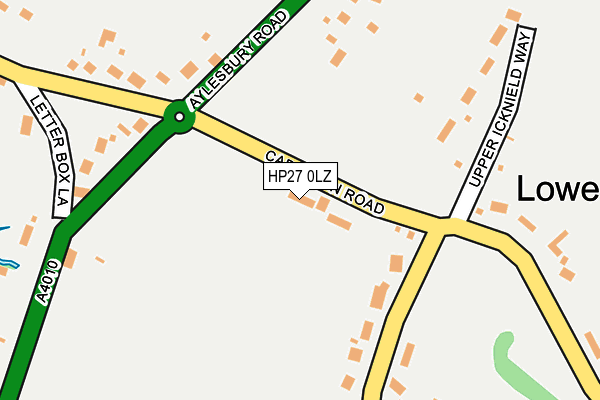HP27 0LZ map - OS OpenMap – Local (Ordnance Survey)