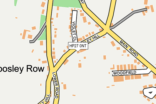 HP27 0NT map - OS OpenMap – Local (Ordnance Survey)