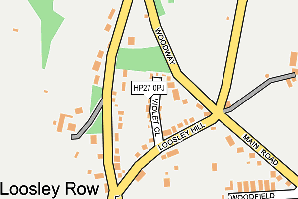 HP27 0PJ map - OS OpenMap – Local (Ordnance Survey)